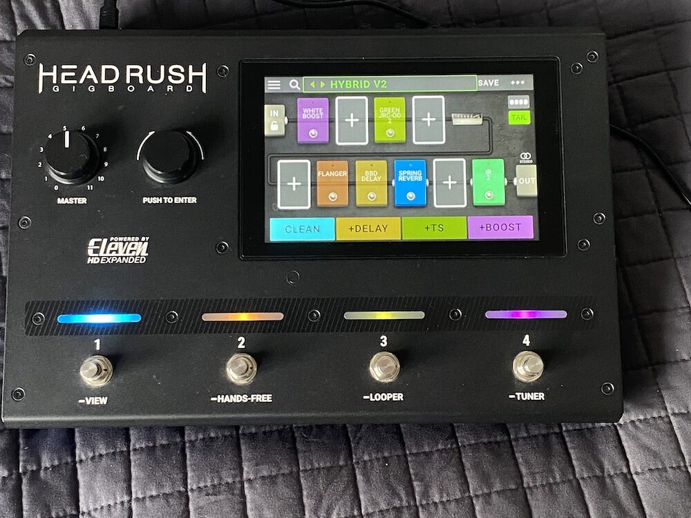 HeadRush Gigboard Review - Power top view