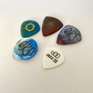 All the OKS Guitar Picks - Top View