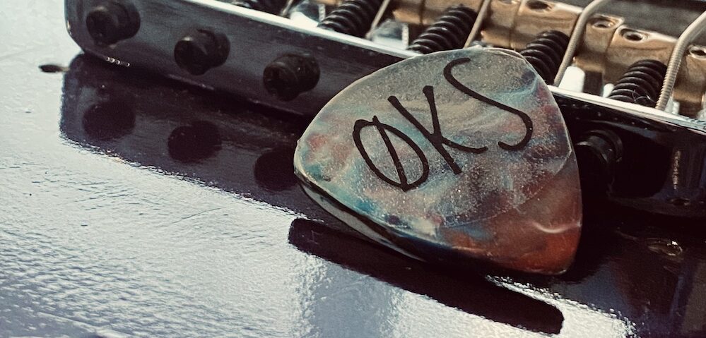 Fancy Shot of OKS Guitar Picks