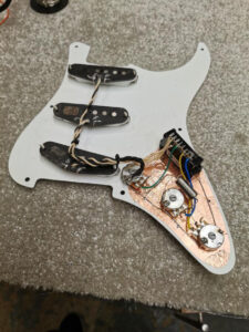 Custom Guitar - Pick guard with Foil and Electronics