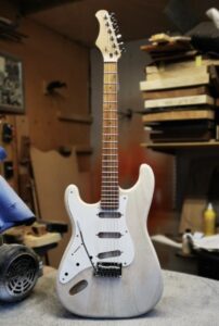 Custom Guitar Build - Mock up with Rough Pick Guard