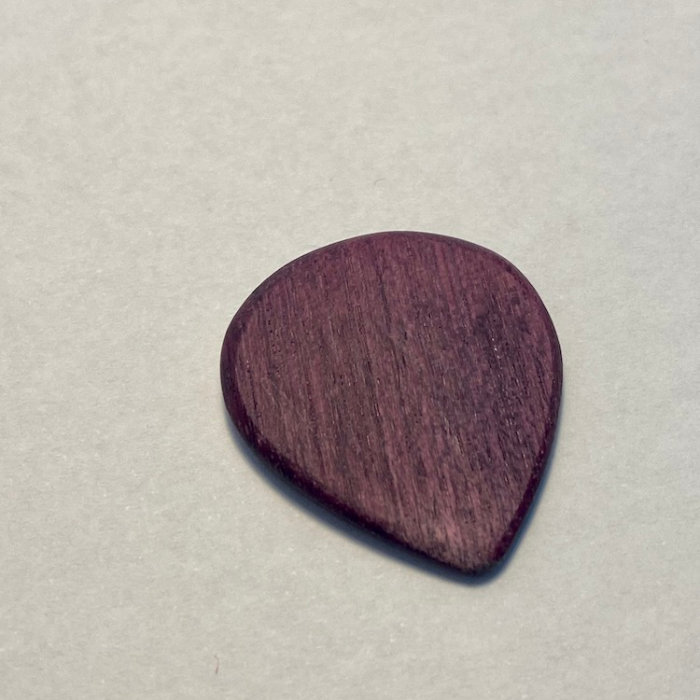 Custom Guitar Pick - Purple Heart