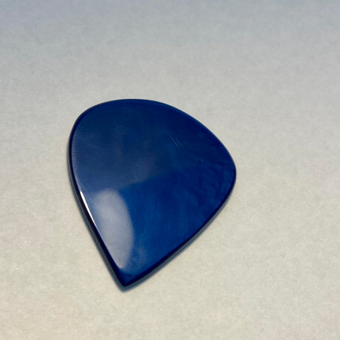 Custom Guitar Pick - Blue Galalith