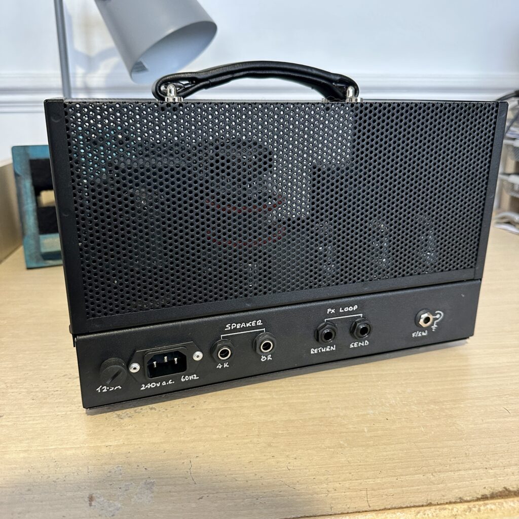 Lunchbox Guitar Amp - Back View